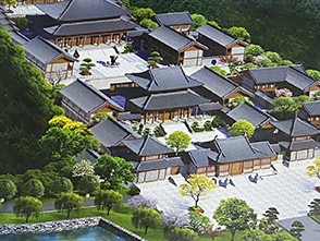 道觀古建筑設(shè)計(jì)，山水意境與布局的和諧共生